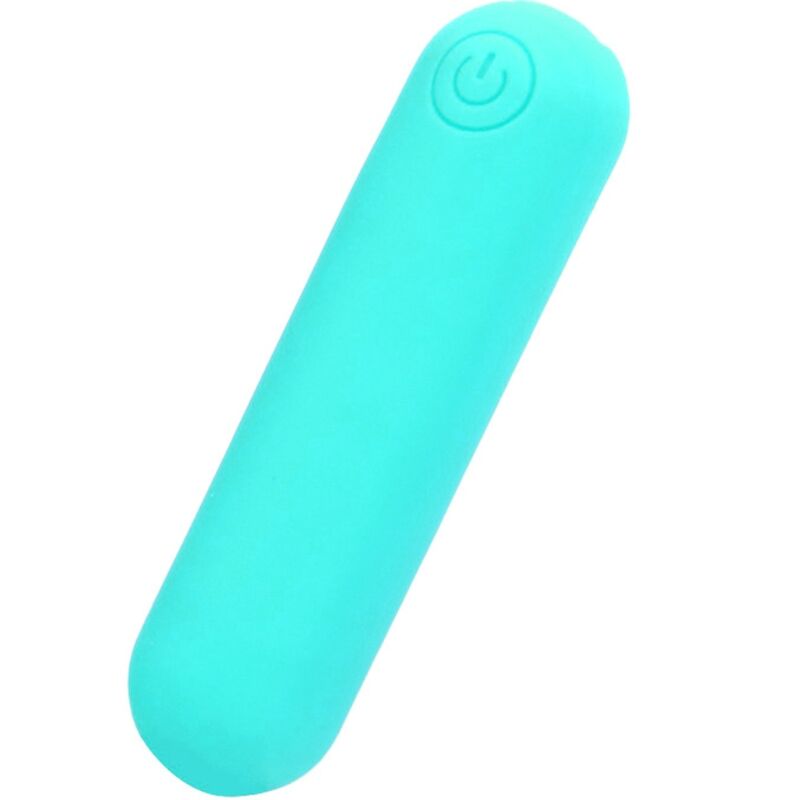Vibrador bala ARMONY Splash Hehe de silicone verde, mostrando seu design compacto e textura suave.