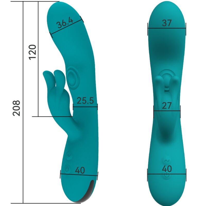 Armony Dancing Bunny Vibrador Coelho 10 Velocidades Verde Recarregável