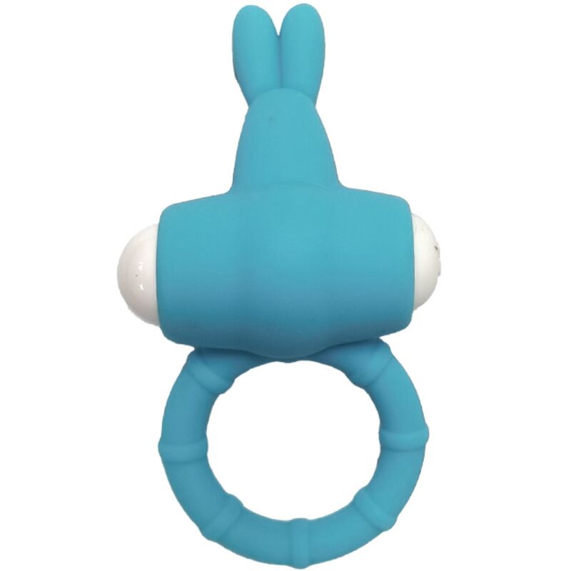 ARMONY Anel Vibratório Ms Bunny Silicone Verde, detalhes do design e textura macia.