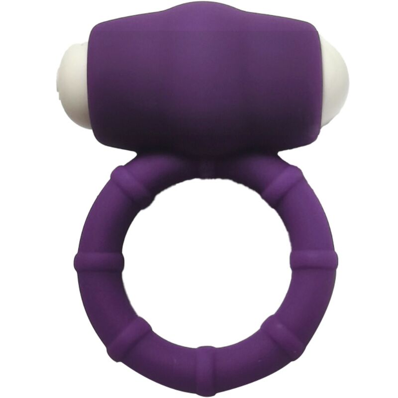 Anel Vibrador ARMONY Power Silicone Roxo, detalhes do material premium e design ergonômico.