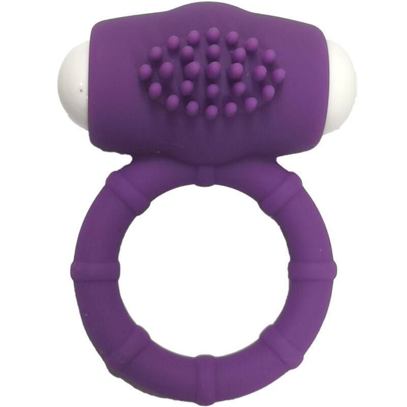 Anel Vibrador ARMONY Power Silicone Roxo, detalhes do material premium e design ergonômico.