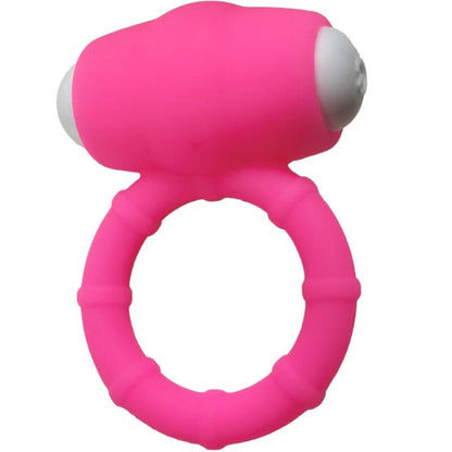 Close-up do Anel Vibrador ARMONY Power Silicone Rosa, destacando o material e design.