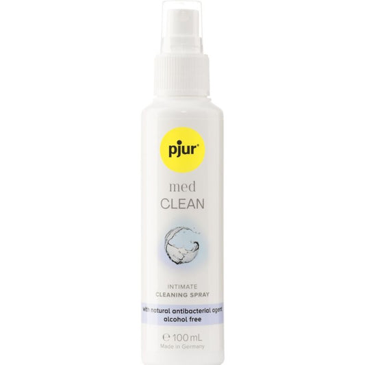 Frasco do PJUR Med Limpador Spray 100ml para higiene íntima.