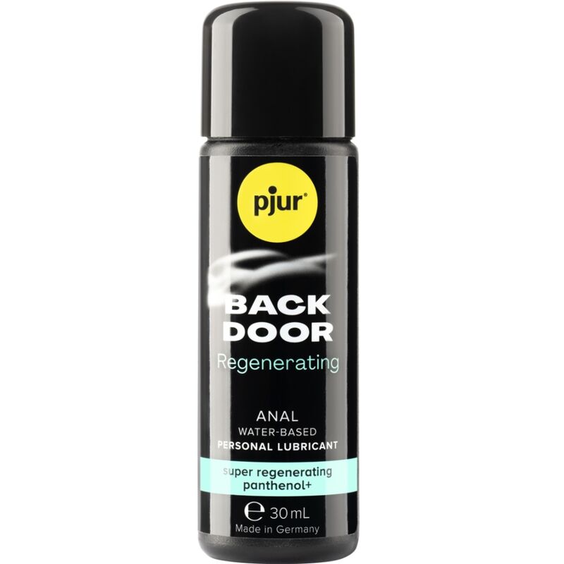 Embalagem do lubrificante anal PJUR Regenerador com Pantenol 30ml, destacando a marca e a funcionalidade do produto.