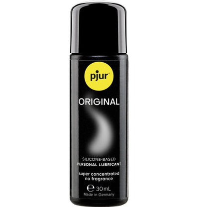 Frasco de PJUR Lubrificante de Silicone Original 30ml para deslizamento prolongado e massagem íntima