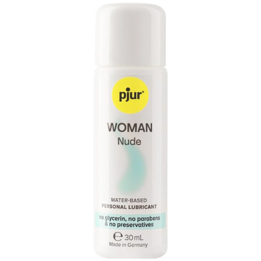 Lubrificante PJUR Woman Nude à base de água neutro 30 ML para pele sensível.