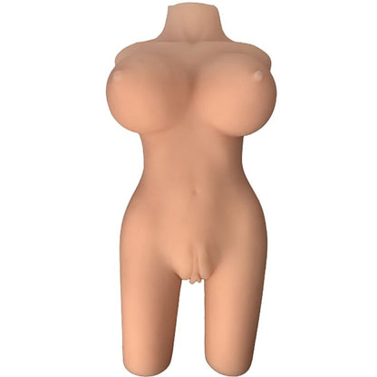 Close-up of the Armony Torso Feminino Realista Modelo 6 TPE, showing its realistic skin texture and anatomical details.