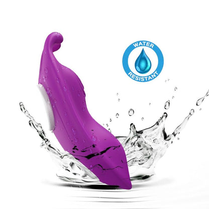 Calcinha vibratória ARMONY Honeybee com controle remoto e estimulação G-Spot, na cor roxa.