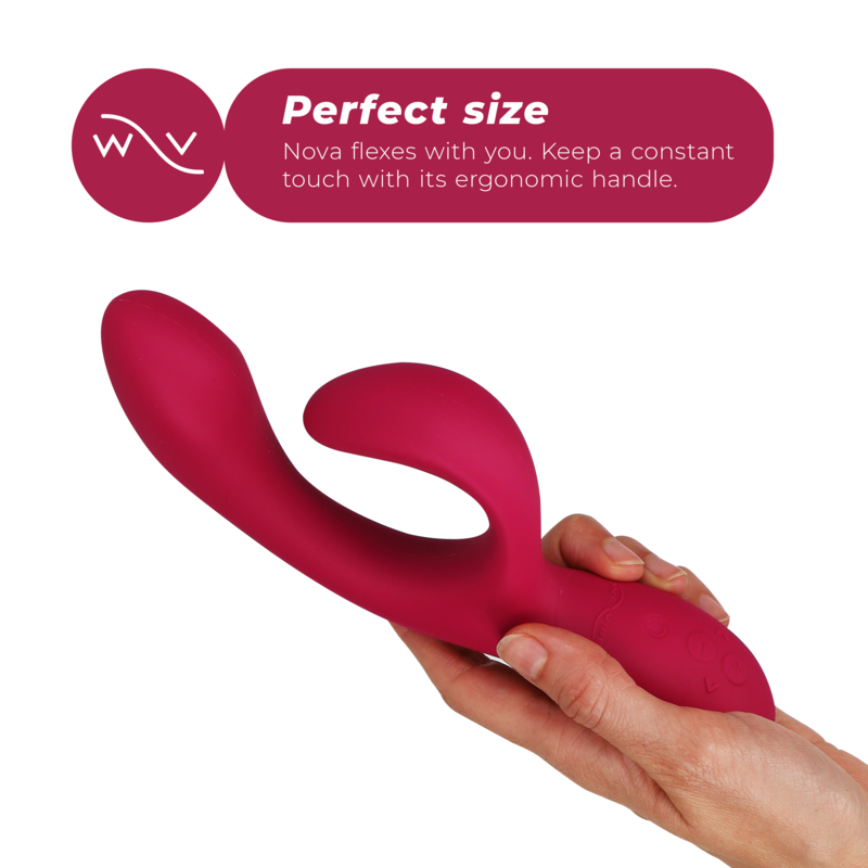 Close-up do Vibrador We-Vibe Nova com App para estimulação dupla e controle remoto.