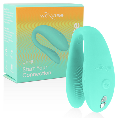 WE-VIBE Sync Lite Vibrador para Casais Rosa, mostrando o design ergonómico e o silicone macio.