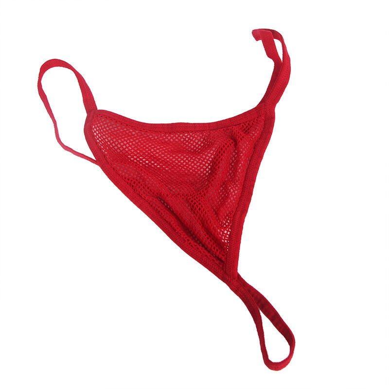 Detalhe do Bodystocking de Rede Subblime Vermelho com Luvas e Padrão de Diamantes