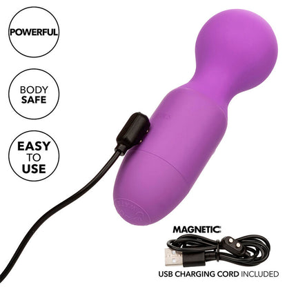 Vibrador Recarregável com 10 Vibrações e Pescoço Flexível Roxo