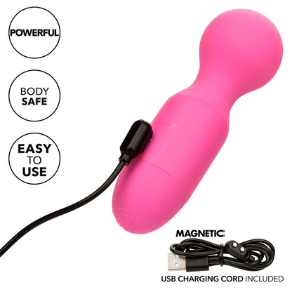 Massageador Recarregável First Time com 10 Vibrações Rosa