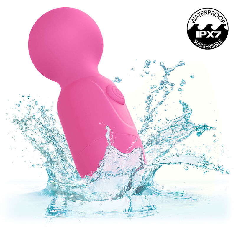 Massageador Recarregável First Time com 10 Vibrações Rosa