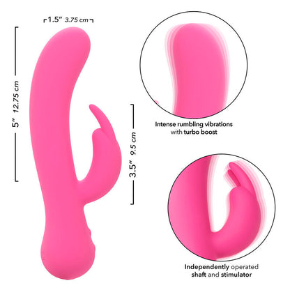 Vibrador Coelho Recarregável First Time Rosa