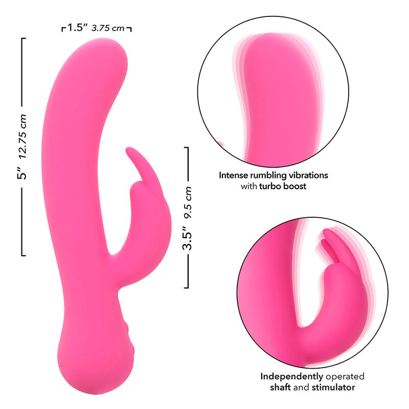 Vibrador Coelho Recarregável First Time Rosa