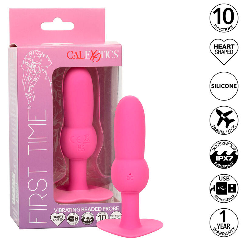 Plug Anal Sonda de Contas Vibratória com 10 Funções