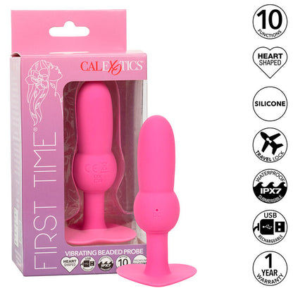 Plug Anal Sonda de Contas Vibratória com 10 Funções
