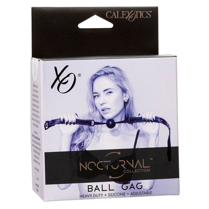 Mordaça de Bola de Silicone Preta Nocturnal