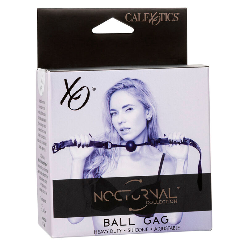 Mordaça de Bola de Silicone Preta Nocturnal
