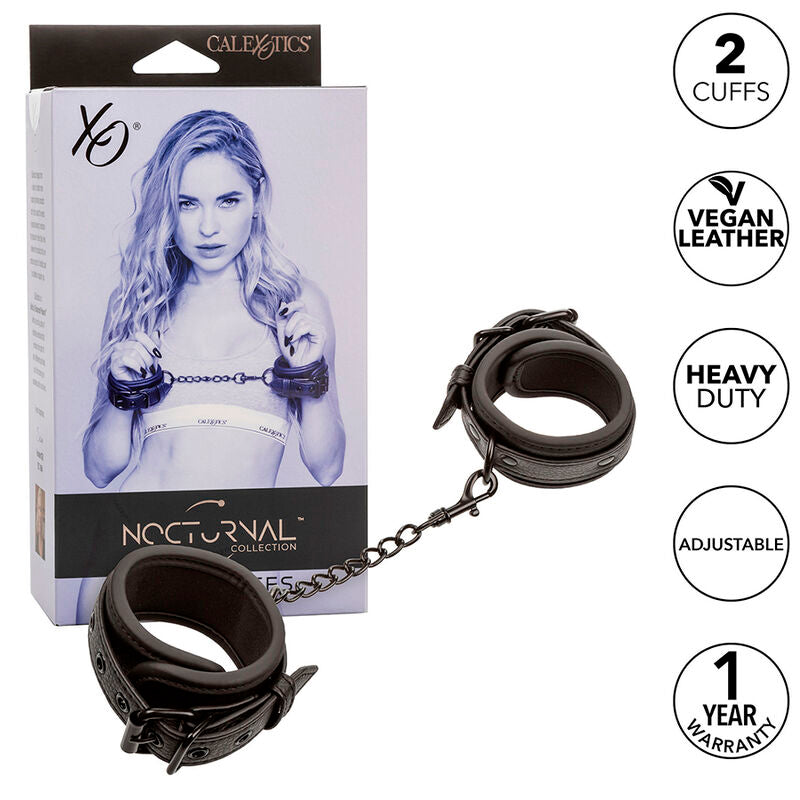 Pulseiras de Couro Ajustáveis Nocturnal Pretas