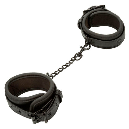 Punhos de Tornozelo Nocturnal em Couro Ajustável Preto