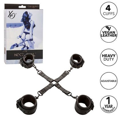 Conector Hog Tie de Couro Ajustável Nocturnal