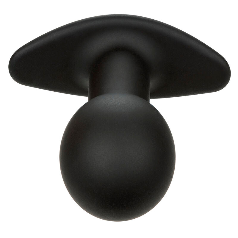 Plug Anal Vibratório Rock Bottom com 10 Funções de Silicone Preto