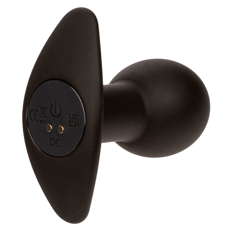 Plug Anal Vibratório Rock Bottom com 10 Funções de Silicone Preto