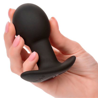 Plug Anal Vibratório Rock Bottom com 10 Funções de Silicone Preto