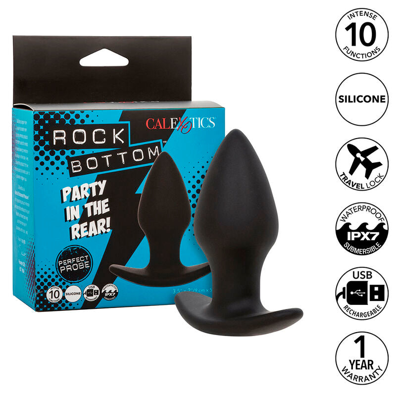 Plug Anal Vibratório de Silicone com 10 Funções