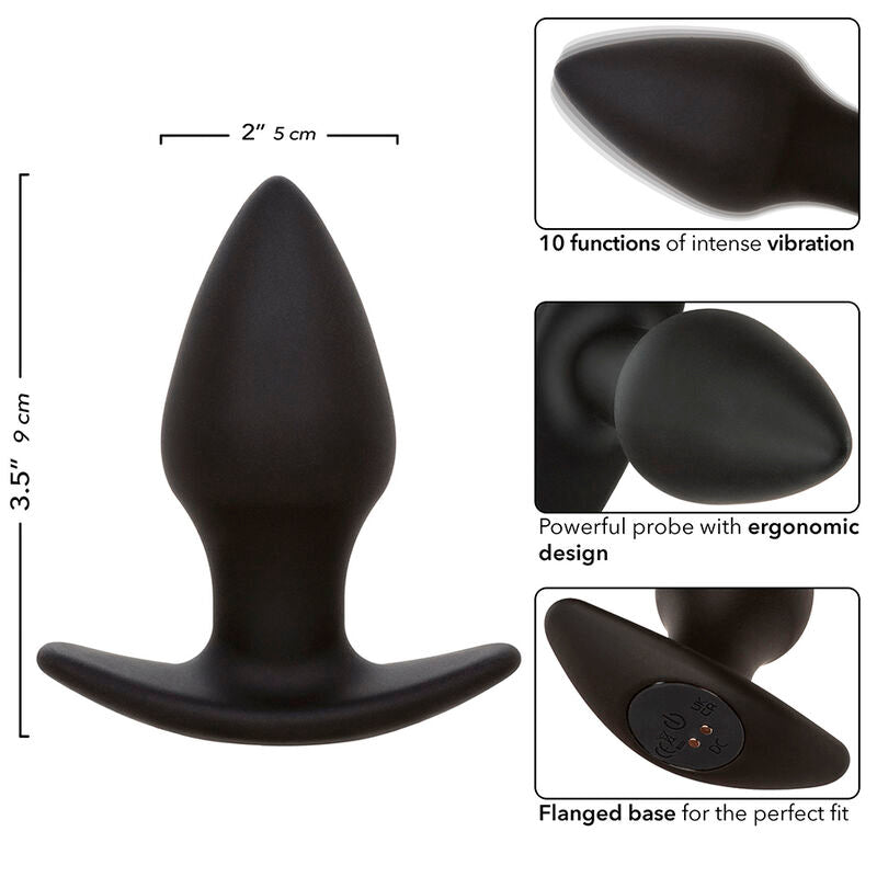 Plug Anal Vibratório de Silicone com 10 Funções