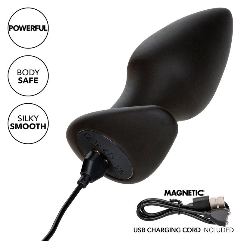 Plug Anal Vibratório de Silicone com 10 Funções