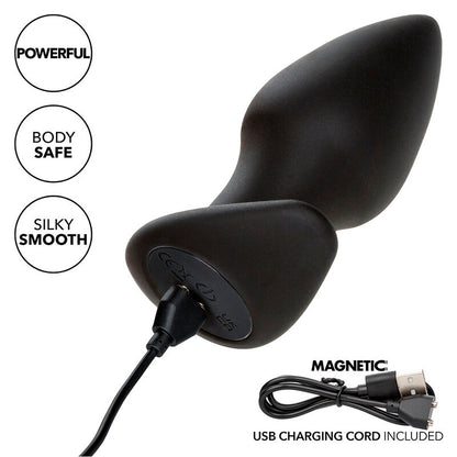 Plug Anal Vibratório de Silicone com 10 Funções