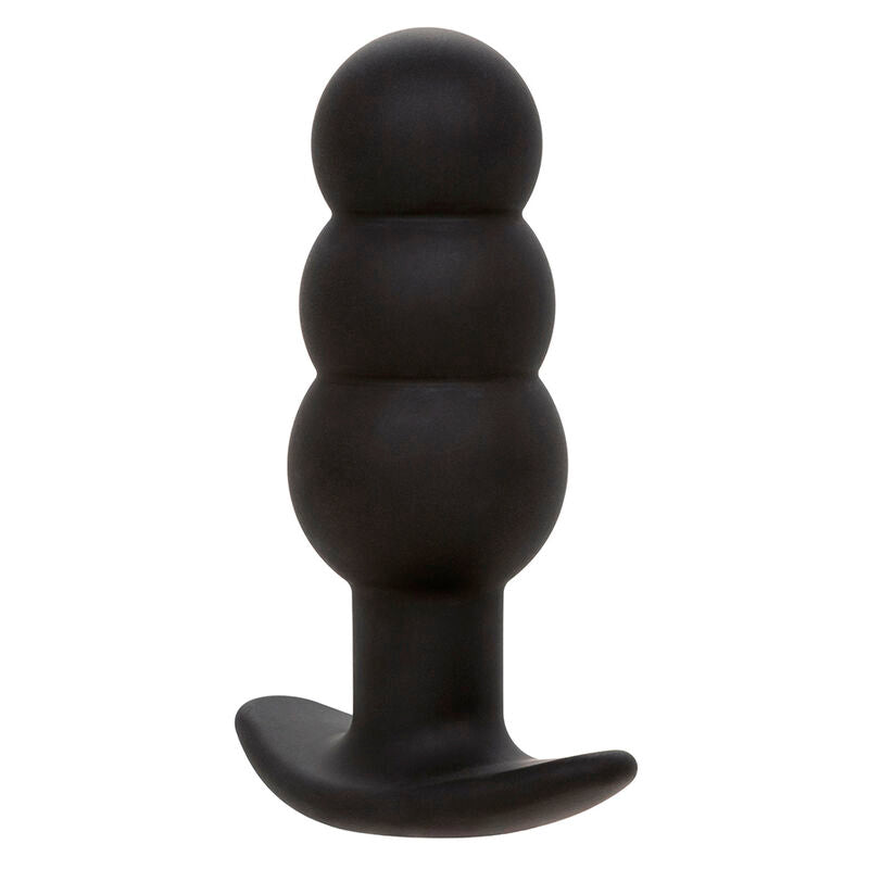 Plug Anal Vibratório com Esferas de Silicone Preto