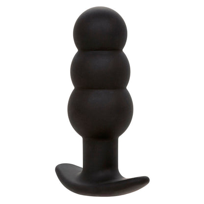 Plug Anal Vibratório com Esferas de Silicone Preto