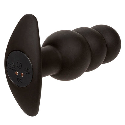 Plug Anal Vibratório com Esferas de Silicone Preto