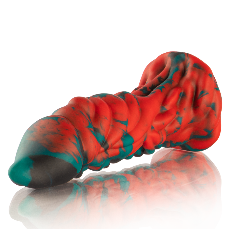 Detalhe do Dildo Phobos EPIC Cybersilicock de silicone grande e realista.