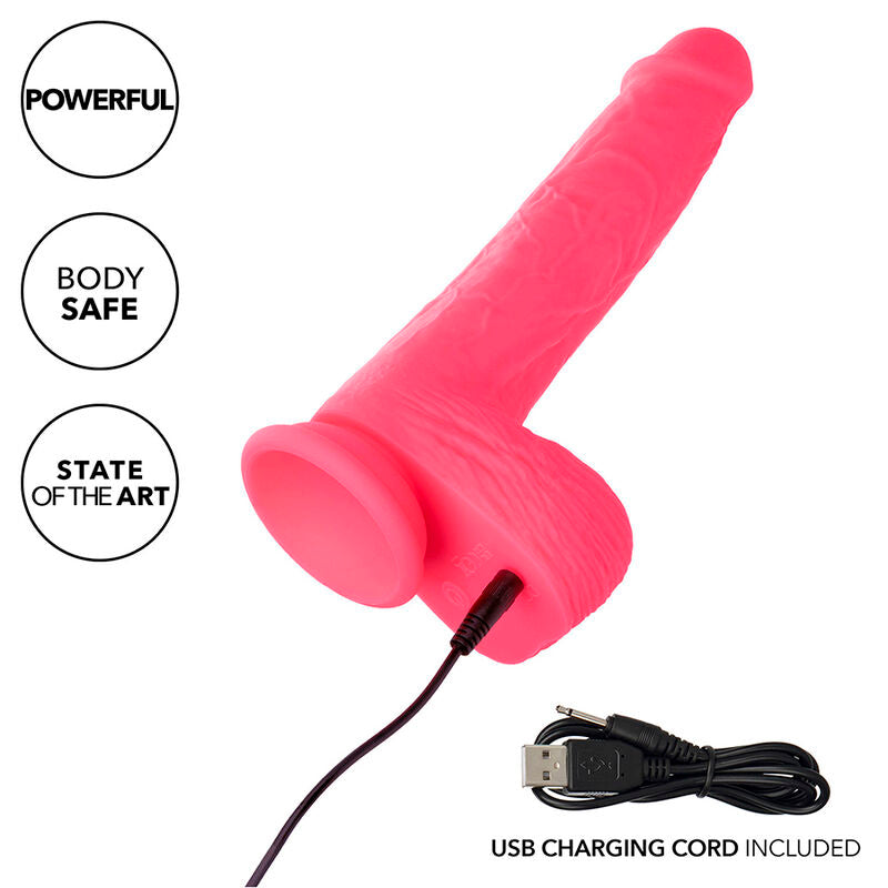 Vibrador Realista Studs com 10 Vibrações Rosa