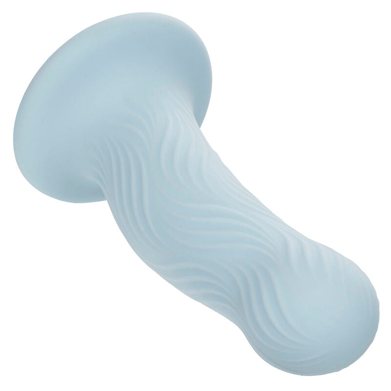 Plug Anal Wave Rider de Silicone com Textura Ondulada e Ventosa