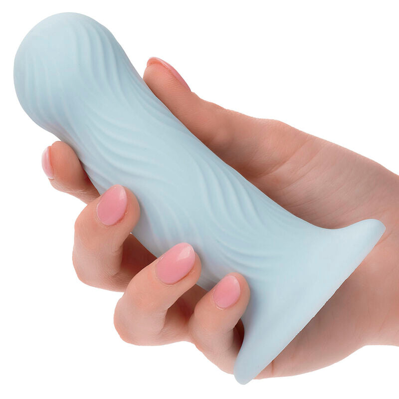 Plug Anal Wave Rider de Silicone com Textura Ondulada e Ventosa