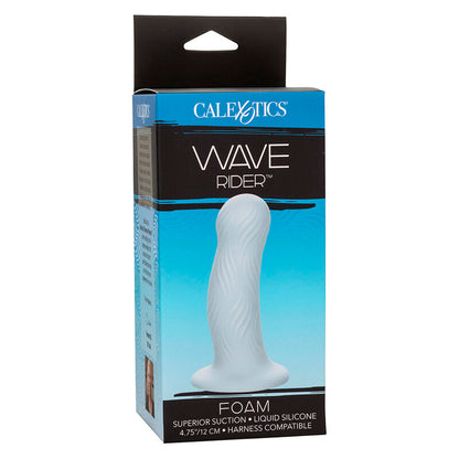 Plug Anal Wave Rider de Silicone com Textura Ondulada e Ventosa