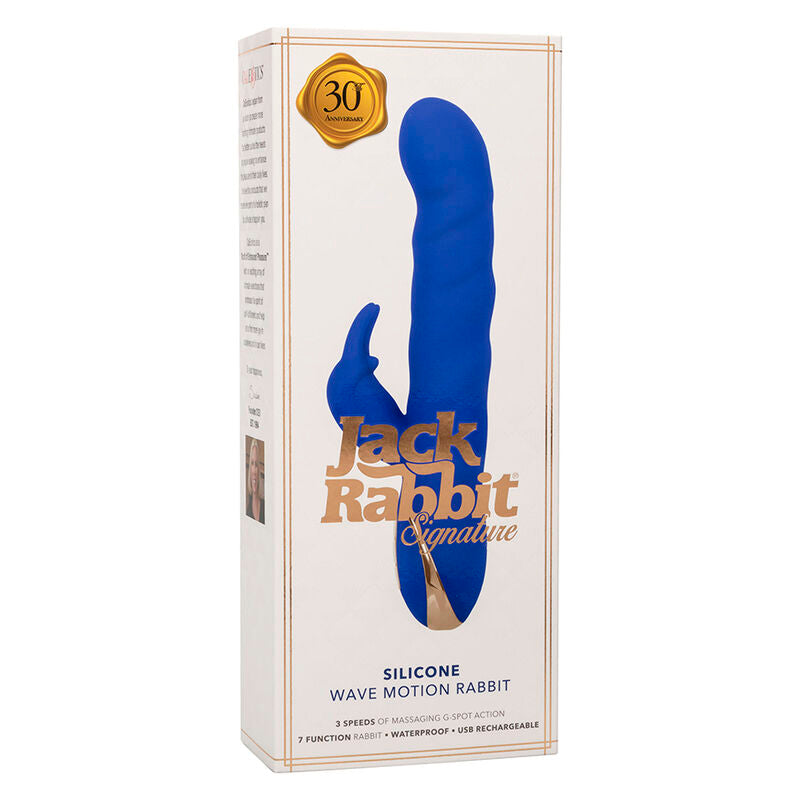 Vibrador Jack Rabbit com Movimento Ondulatório Azul