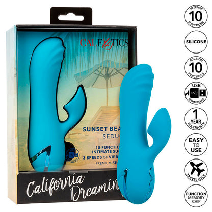 Vibrador e Estimulador Sunset Beach Seducer com 10 Funções