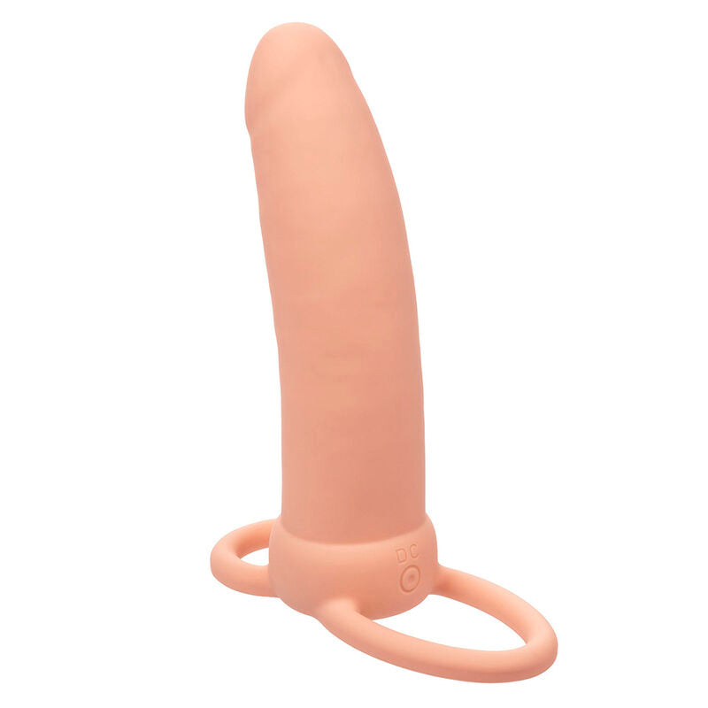 Vibrador Recarregável de Dupla Penetração Espesso com 10 Funções