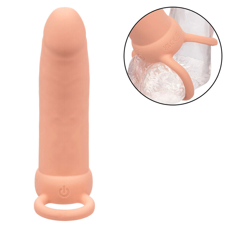 Vibrador Recarregável de Dupla Penetração Espesso com 10 Funções