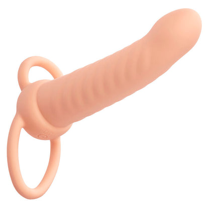Vibrador de Dupla Penetração Ribbed Maxx com 10 Vibrações Recarregável