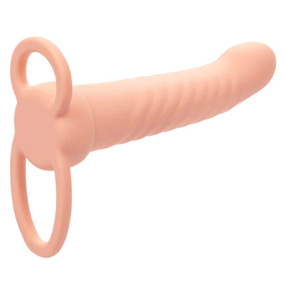 Vibrador de Dupla Penetração Ribbed Maxx com 10 Vibrações Recarregável