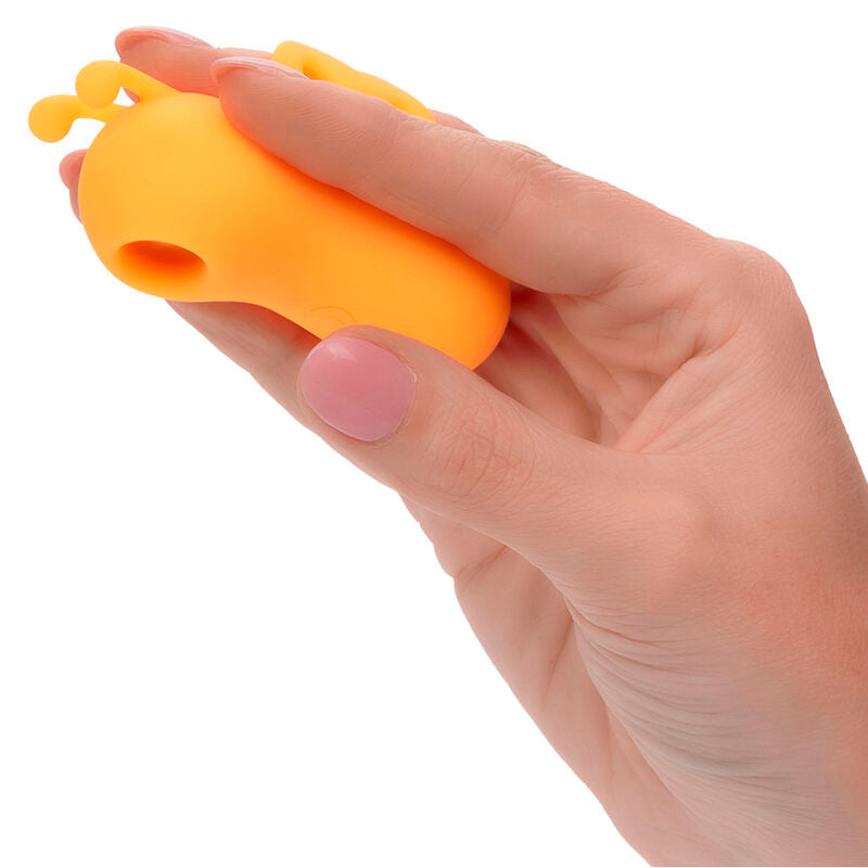 Vibrador de Dedo Neon Vibes com 10 Vibrações Laranja