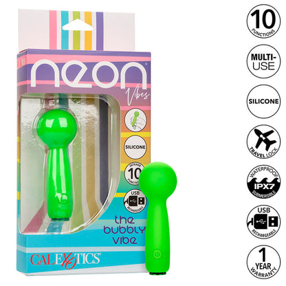 Mini Massageador Bubbly Vibe com 10 Vibrações - Verde